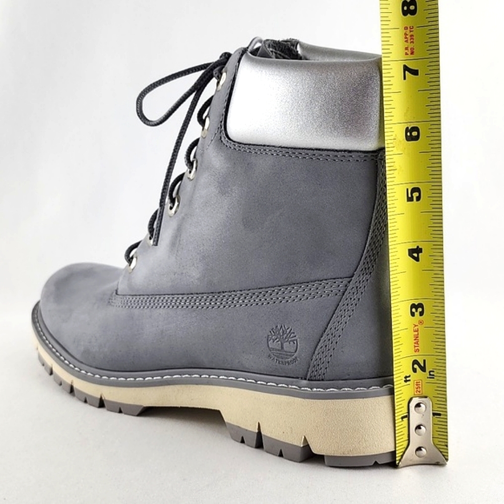 Timberland Women's Lucia Way Waterproof Grey Nubuck Leather Ankle Boots Size 9W - Picture 15 of 15